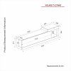 24964 8 volare tv stand traverten walnut 699bf636a1f8b