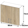 kuchynsk skrinka z vesn 80cm h2 v720 lim12572a53