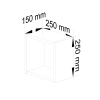 n stenn polica k 25x25 cm sada 3 ks dub b6d6683f